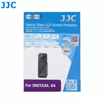 JJC 2x 9H karkaistu näytönsuojalasi Insta360 X4 (GSP-X4K2)