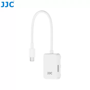 JJC PDB-UC USB-C Micro SD -kortinlukija 2x USB-C-liitännällä, Space Gray