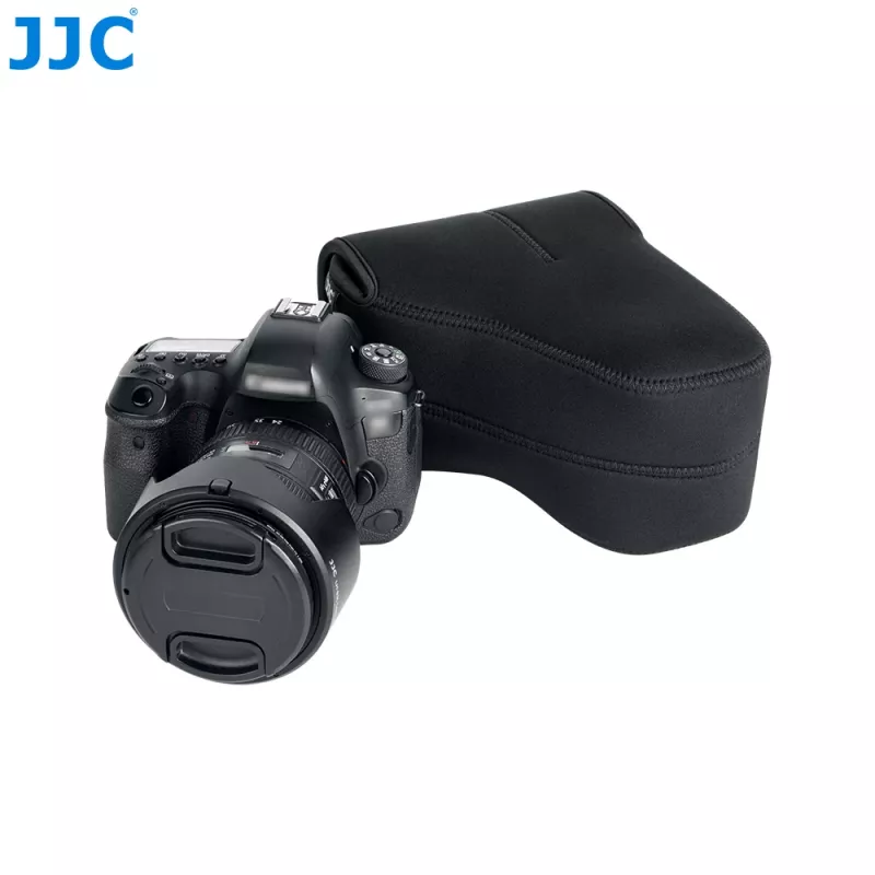 JJC neopreenikamerakotelo suurelle DSLR-kameralle objektiivilla - musta (OC-MC3BK)
