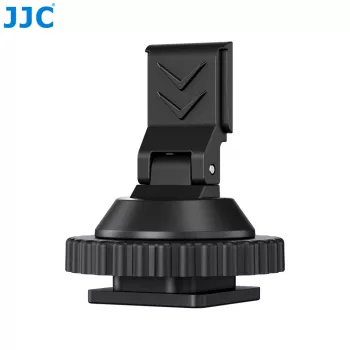 JJC HC-DMN kengän 1/4 inch-20 kierreadapteri mikrofonitelineelle, musta