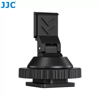 JJC HC-DMN kengän 1/4 inch-20 kierreadapteri mikrofonitelineelle, musta