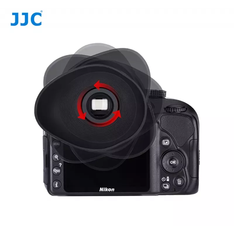 JJC silmäkuppi EG Canon EOS DSLR-kameroille (musta)