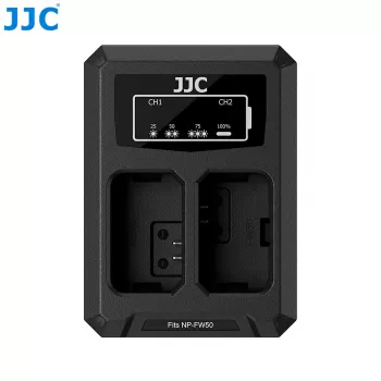 JJC Dual USB-C -laturi Sony NP-FW50 (DCH-FW50TC)