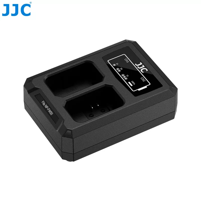 JJC Dual USB-C -laturi Sony NP-FW50 (DCH-FW50TC)