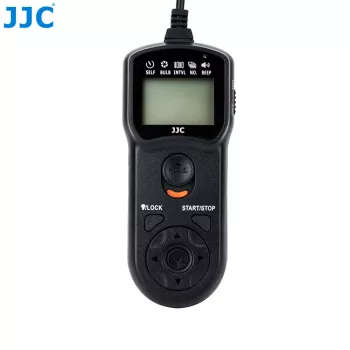 JJC RR-90 ajastin-kaukolaukaisin intervallimittarilla Fujifilm-kameroille