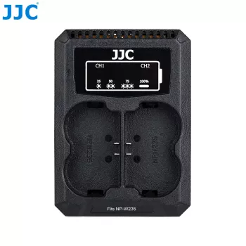 JJC Dual USB -laturi Fujifilm NP-W235 -akulle