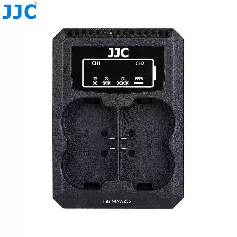 JJC Dual USB -laturi Fujifilm NP-W235 -akulle