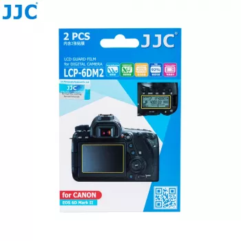 JJC 2x LCD-näytönsuojakalvo + ylä-LCD:n suojakalvo Canon 6D Mark II