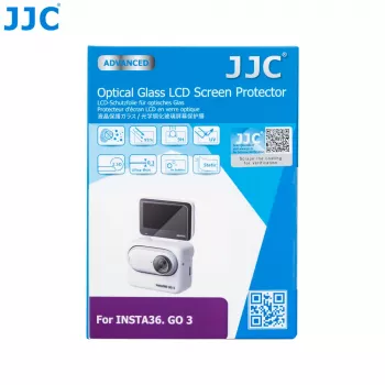 JJC GSP-GO3 Näytön- ja objektiivinsuojasarja karkaistua lasia Insta360 GO 3:lle
