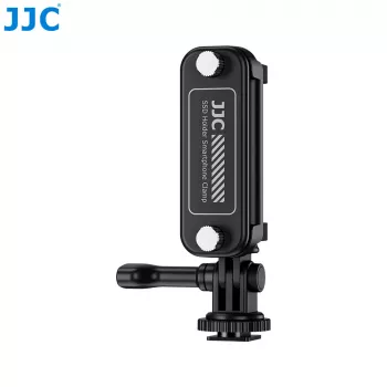 JJC SPC-S25 360° jalustakinnike älypuhelimelle, SSD:lle ja GoProlle 1/4 tuuman kierteellä ja Arca-Swiss-pohjalla