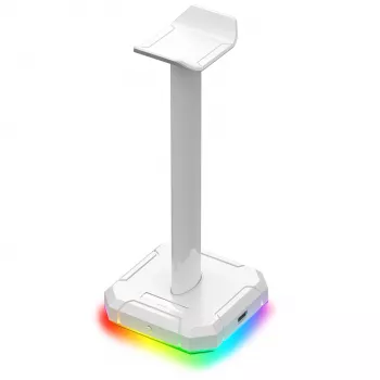 Redragon Scepter PRO HA300-W Pelikuulokkeiden teline RGB-valaistuksella, valkoinen