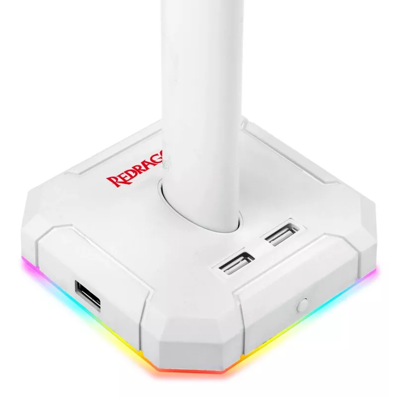 Redragon Scepter PRO HA300-W Pelikuulokkeiden teline RGB-valaistuksella, valkoinen