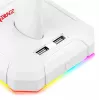 Redragon Scepter PRO HA300-W Pelikuulokkeiden teline RGB-valaistuksella, valkoinen
