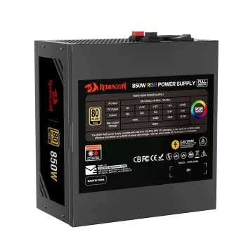 Redragon GC-PS007-1-V2 850W 80 PLUS Bronze ATX ei-modulaarinen virtalähde