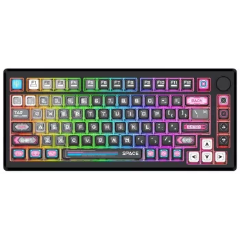 Redragon K732MC-RGB-PRO Uranus Pro 82 75 % -mekaaninen näppäimistö, Hot-Swappable, RGB, USB-C, musta