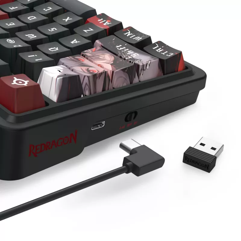 Redragon ARTEMIS PRO K719AK-RGB-PRO 75 % Tri-Mode -mekaaninen pelinäppäimistö