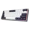 Redragon ALCOR QMK K717WB-RGB-PRO -mekaaninen näppäimistö, 75 % layout, Tri-Mode, Hot-Swappable, valkoinen/musta