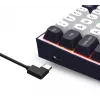 Redragon ALCOR QMK K717WB-RGB-PRO -mekaaninen näppäimistö, 75 % layout, Tri-Mode, Hot-Swappable, valkoinen/musta