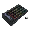 Redragon Cove K733-RGB-WL 60 % Tri-Mode -mekaaninen näppäimistö, Hot-Swappable, RGB, musta