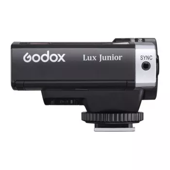 Godox Lux Junior retro-kamera salama musta