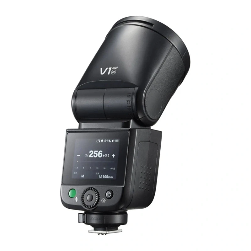 Godox V1 Mid N pyöreäpäinen salama Nikonille
