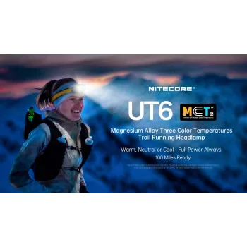 NITECORE UT6 otsalamppu 1600 lumenia