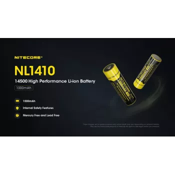 Nitecore NL1410 14500 1000mAh Li-Ion akku