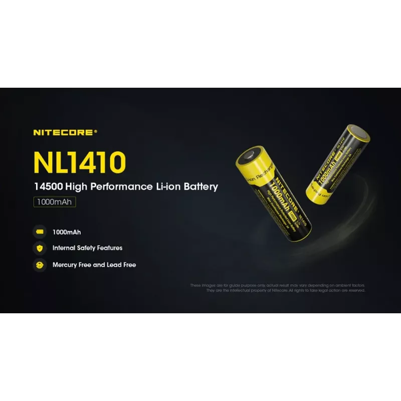 Nitecore NL1410 14500 1000mAh Li-Ion akku