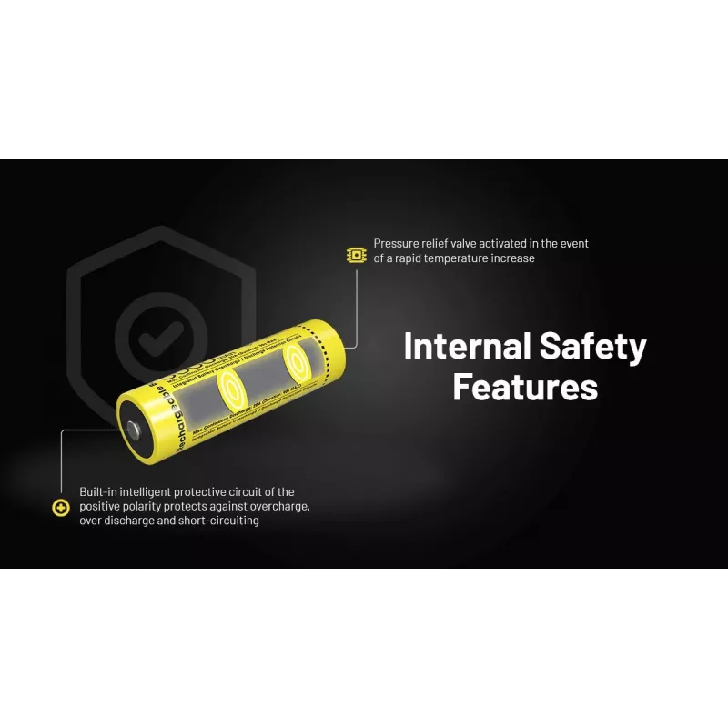 Nitecore NL2155HP 21700 Li-ion akku 5500mAh 3.6V Button Top suojattu
