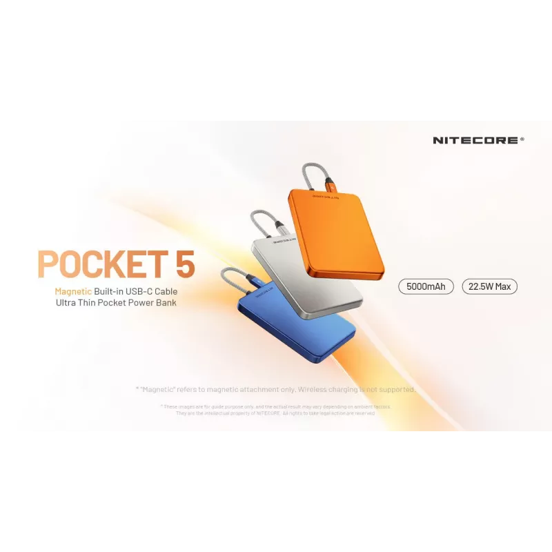 Nitecore Powerbank POCKET 5 sininen