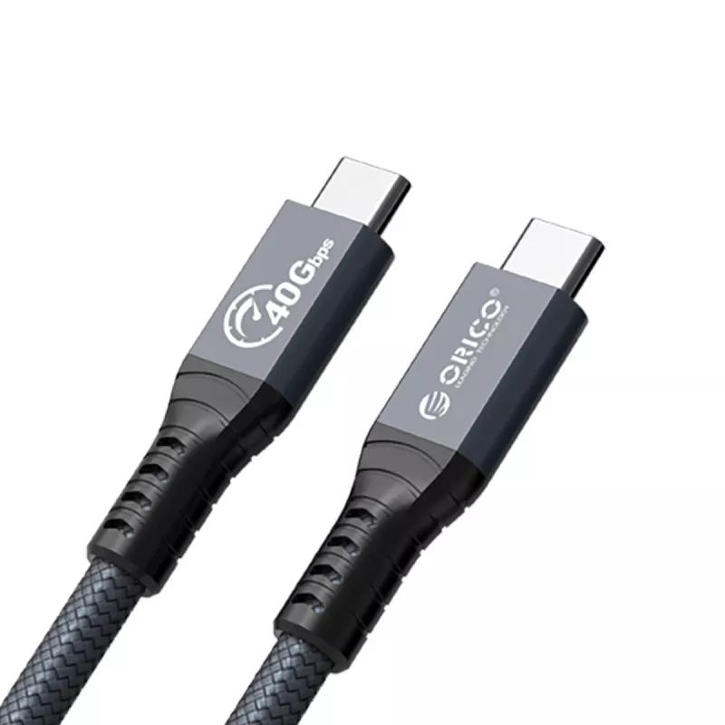 ORICO Thunderbolt 4 kaapeli USB-C 40 Gbit/s 8K60Hz PD 100W 2m musta