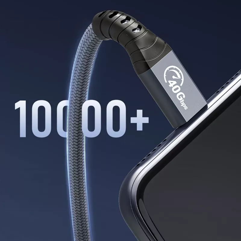 ORICO Thunderbolt 4 kaapeli USB-C 40 Gbit/s 8K60Hz PD 100W 2m musta