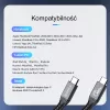 ORICO Thunderbolt 4 kaapeli USB-C 40 Gbit/s 8K60Hz PD 100W 2m musta