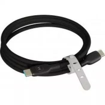 Motorola silikoni USB-C USB-C-kaapeli 2m 100W 5A musta
