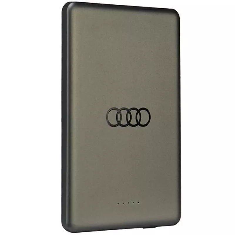 AUDI Powerbank induktiivinen 15W 5000mAh harmaa Big Logo MagSafe AU-MWPB5000-GT/D1-GY