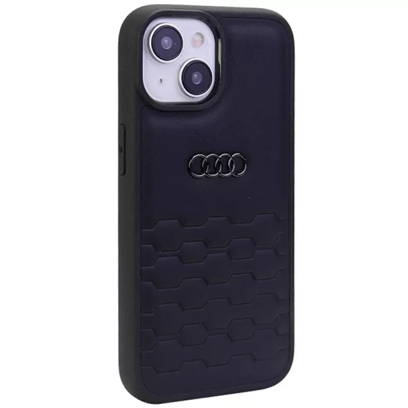 Audi GT keinonahkainen kova kotelo iPhone 15 Plus / 14 Plus -puhelimelle 6,7