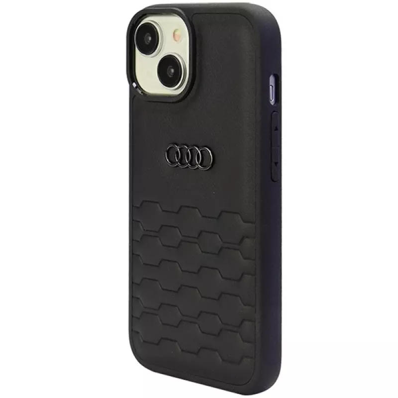 Audi GT keinonahkainen kova kotelo iPhone 15 Plus / 14 Plus -puhelimelle 6,7