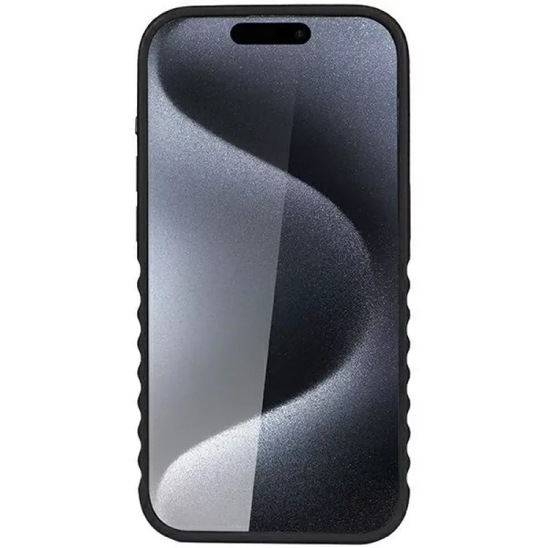 Audi keinonahka MagSafe iPhone 15 Pro 6.1 kova kotelo musta