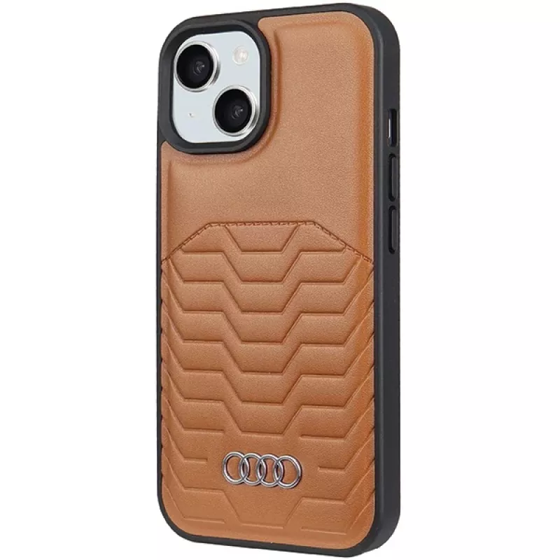 Audi keinonahkainen MagSafe-kovakotelo Apple iPhone 15 Plus / 14 Plus 6,7
