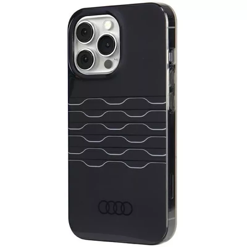 Audi IML MagSafe -kotelo iPhone 13 Pro Max 6,7 inch musta kovakuori AU-IMLMIP13PM-A6/D3-BK