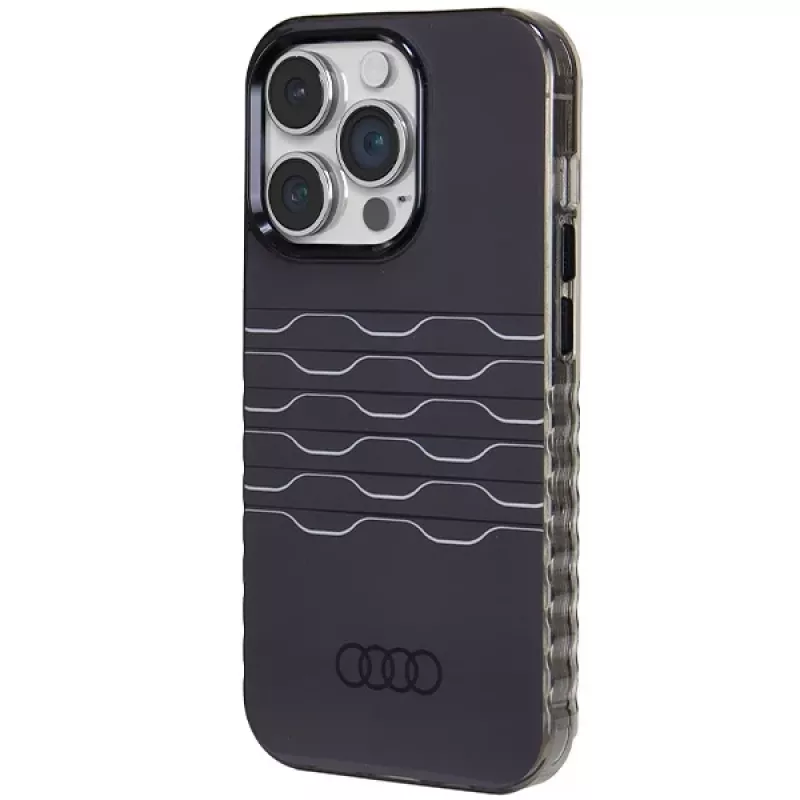 AUDI IML MagSafe kotelo iPhone 14 Pro 6.1 musta kova kotelo AU-IMLMIP14P-A6/D3-BK