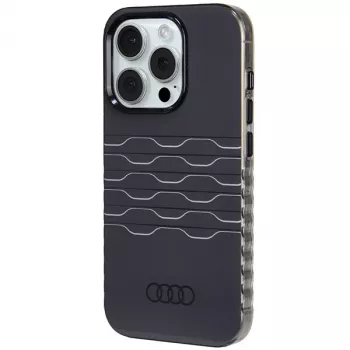 Audi IML MagSafe kotelo iPhone 15 Pro 6.1 musta kova kotelo