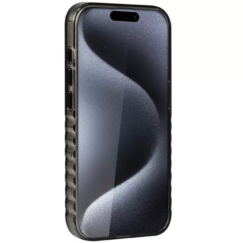 Audi IML MagSafe kotelo iPhone 15 Pro 6.1 musta kova kotelo
