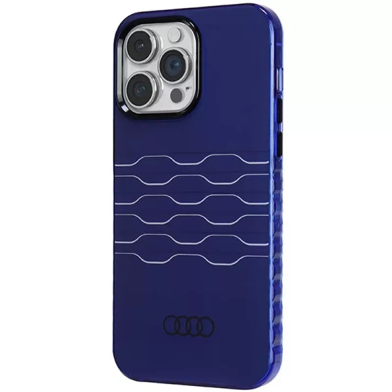 Audi IML MagSafe kotelo iPhone 14 Pro Max 6,7 Navy Blue kova kotelo