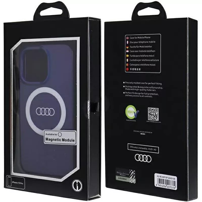 Audi IML Big Logo MagSafe kotelo iPhone 13 Pro / 13 6.1 Navy Blue kova kotelo
