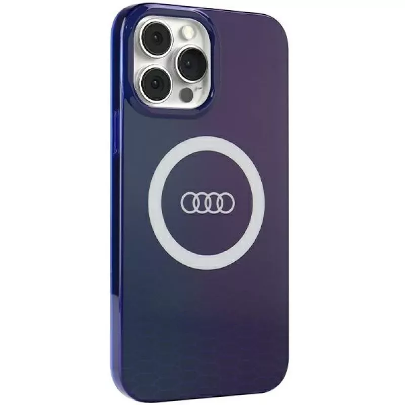 Audi IML Big Logo MagSafe kotelo iPhone 13 Pro Max 6.7 Navy Blue kova kotelo AU-IMLMIP13PM-Q5/D2-BE