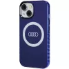 Audi IML Big Logo MagSafe -kotelo iPhone 15 / 14 / 13 6.1 Navy Blue -kovakuori