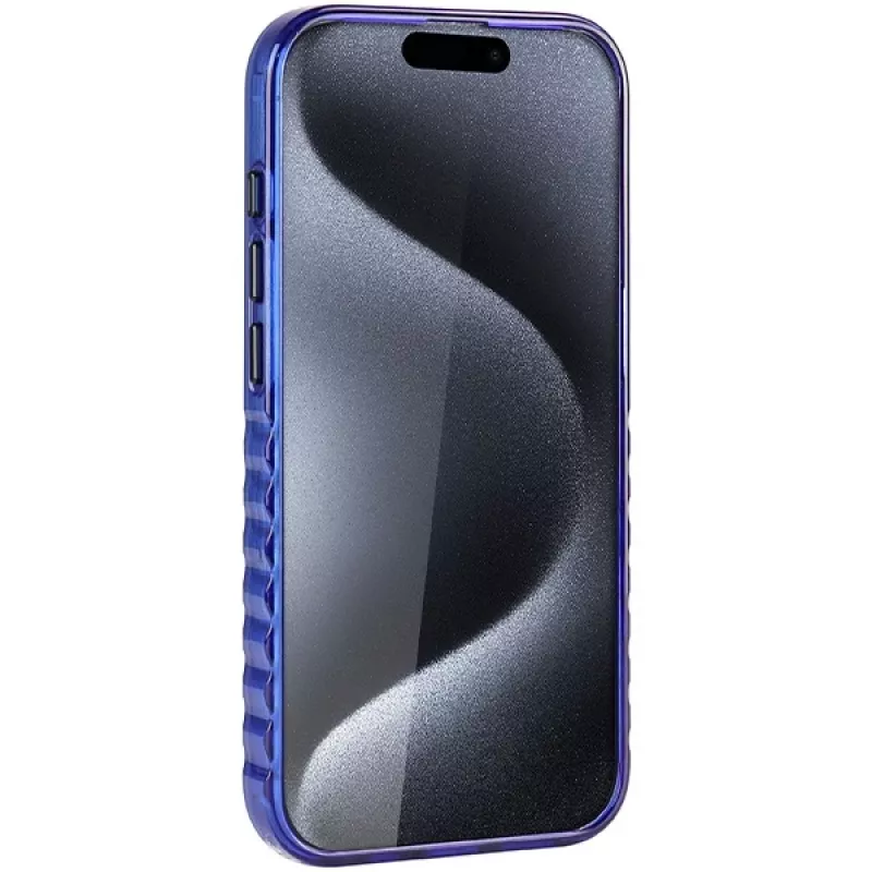 Audi IML Big Logo MagSafe -kotelo iPhone 15 Pro 6.1 Navy Blue -kovakuori