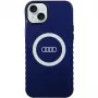 Audi IML Big Logo MagSafe -kotelo iPhone 15 Plus / 14 Plus 6.7, Navy Blue -kovakuori