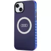 Audi IML Big Logo MagSafe -kotelo iPhone 15 Plus / 14 Plus 6.7, Navy Blue -kovakuori